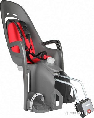 Превью  Велокресло детское HAMAX Zenith Relax with Bracket Серый/Красный на подседельную трубу 22 кг